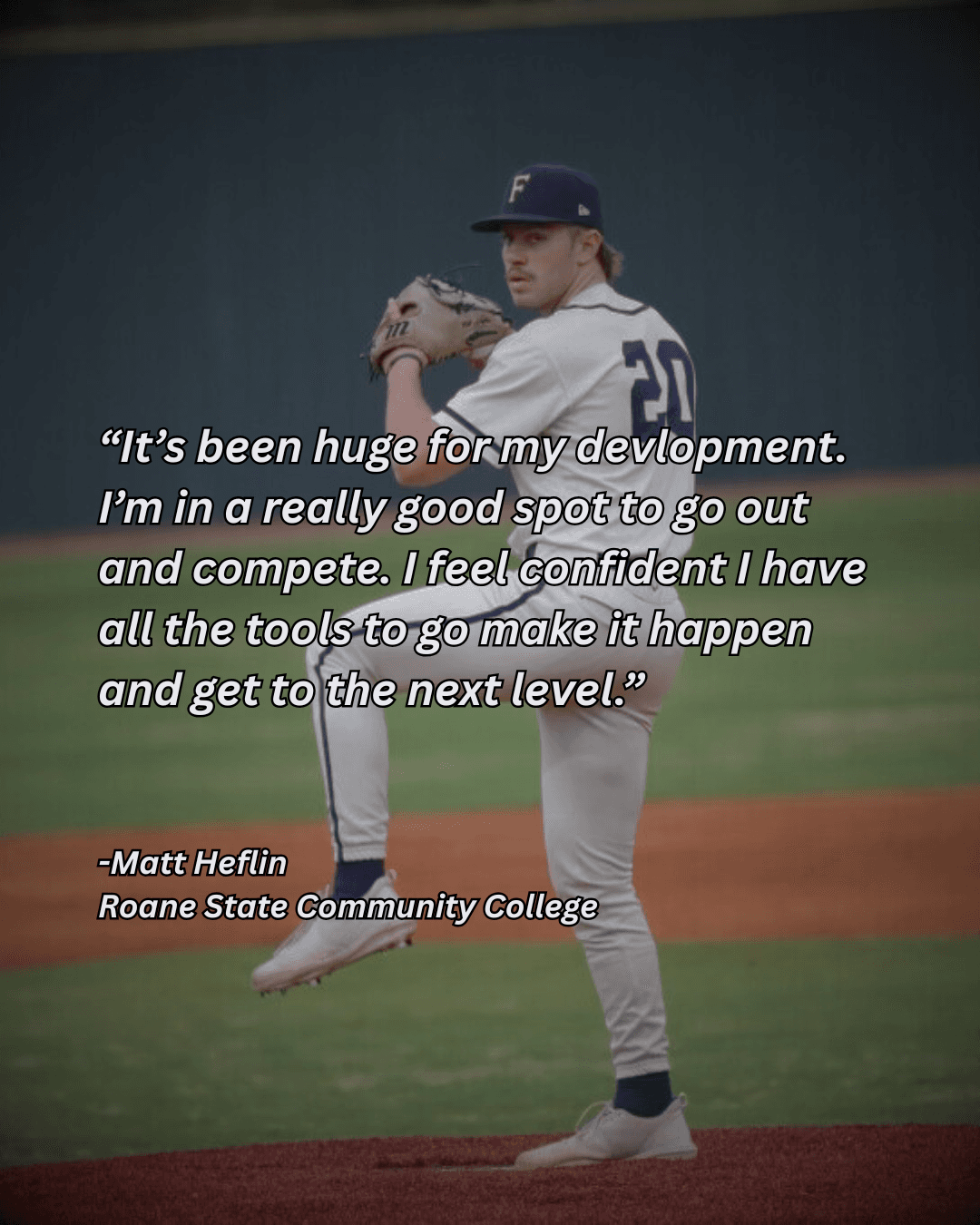 Matt Heflin testimonial - Roane State CC pitcher